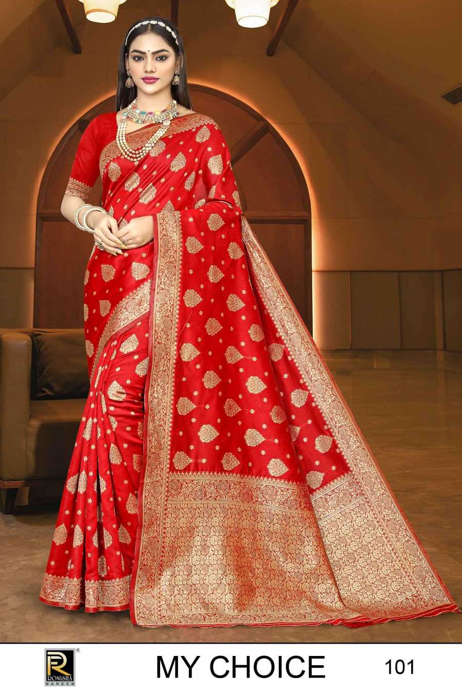 RANJNA SAREE MY CHOICE  BANARASI SILK PREMIUM FABRICS  EXCLUSIVE SAREE COLLECTION 