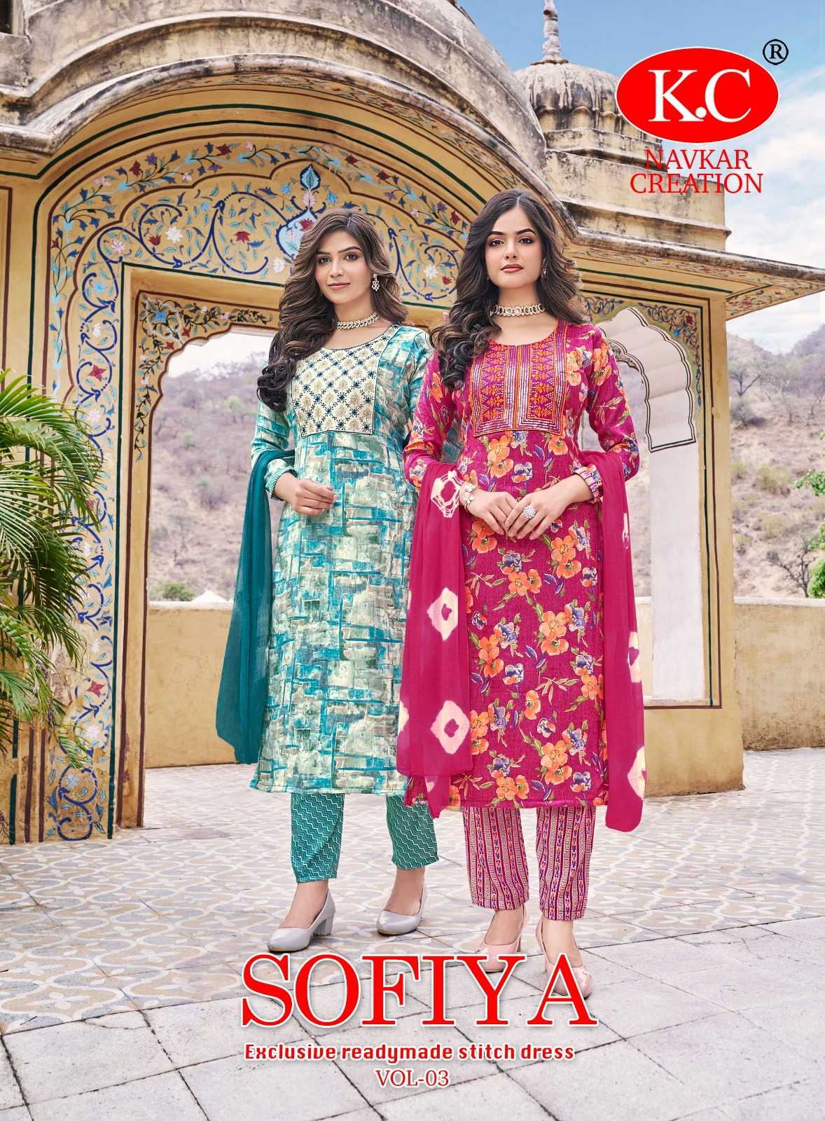 navkar presents sofiya vol 3 casual wear full stitch capsule foil salwar suit