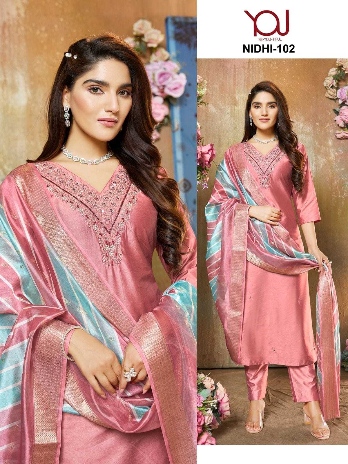 nidhi by wanna ethnic style fancy silk fully stitch salwar kameez supplier
