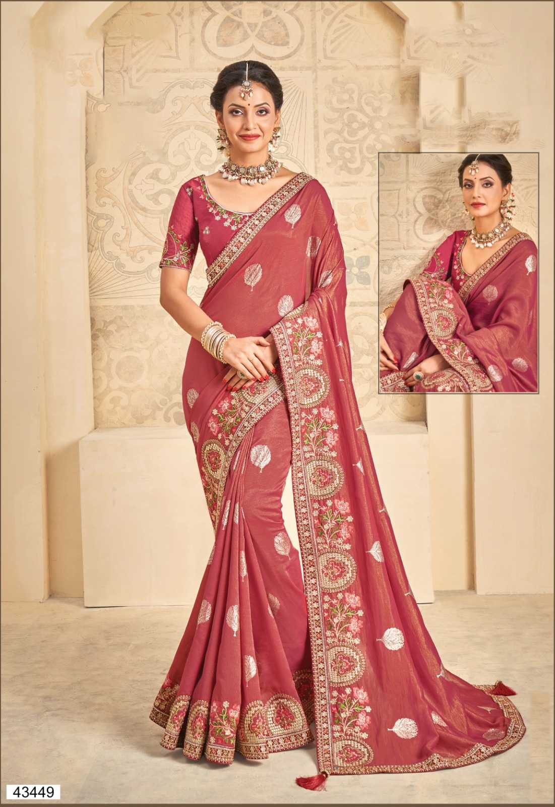 norita 43400 series helisha by mahotsav stylish premium saree with blouse