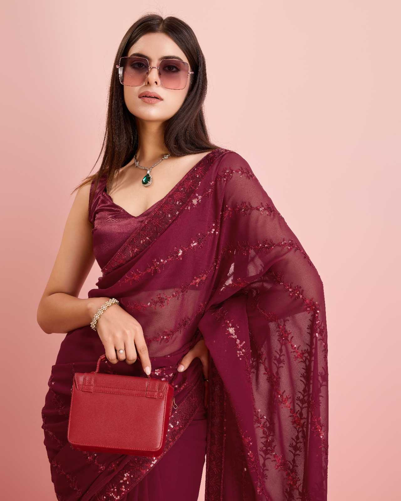 pr apple vol 3 new launch hit design fancy georgette saree exports