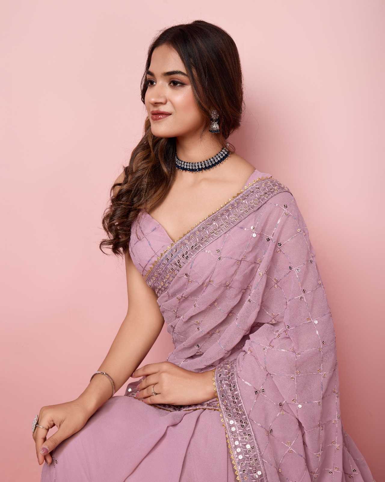 pr dimri vol 2 present soft georgette party wear saree