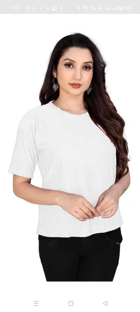 pr tshirts fancy full stitch daily use Imported fabric down shoulders collection