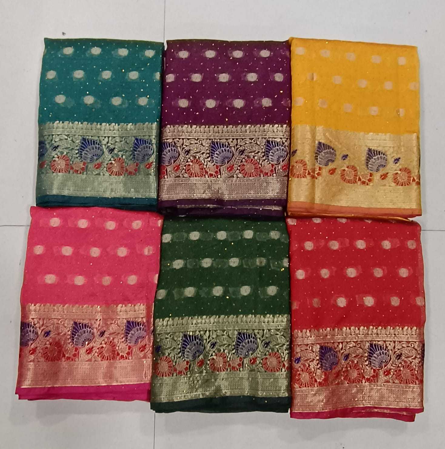 pr uno silk latest fashionable organja silk with sarojaki saree wholesaler