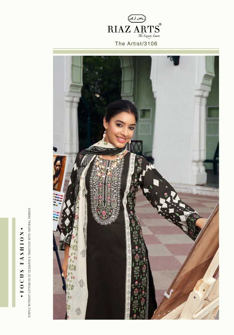 the artist by riaz arts hit design pakistani lawn embroidery neck salwar suit exports