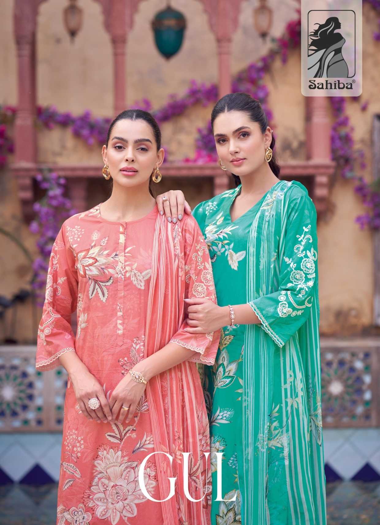 gul by sahiba lawn suits for ladies 