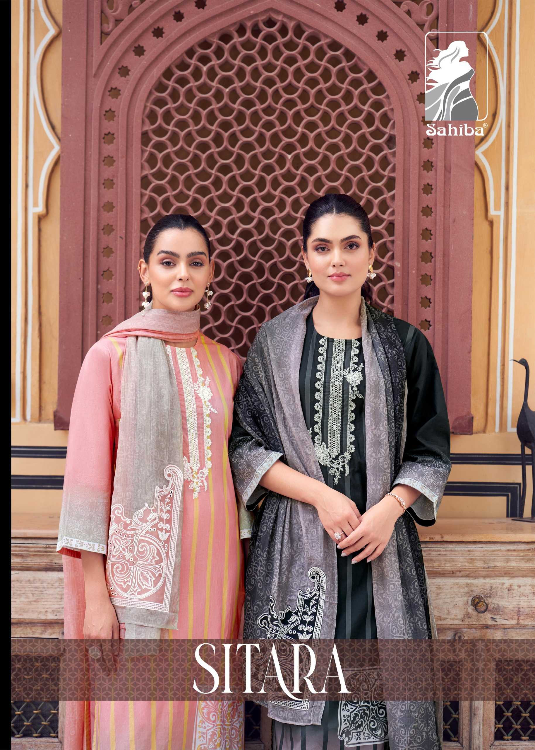 sahiba sitara function wear stylish pure cotton lawn Pakistani salwar kameez