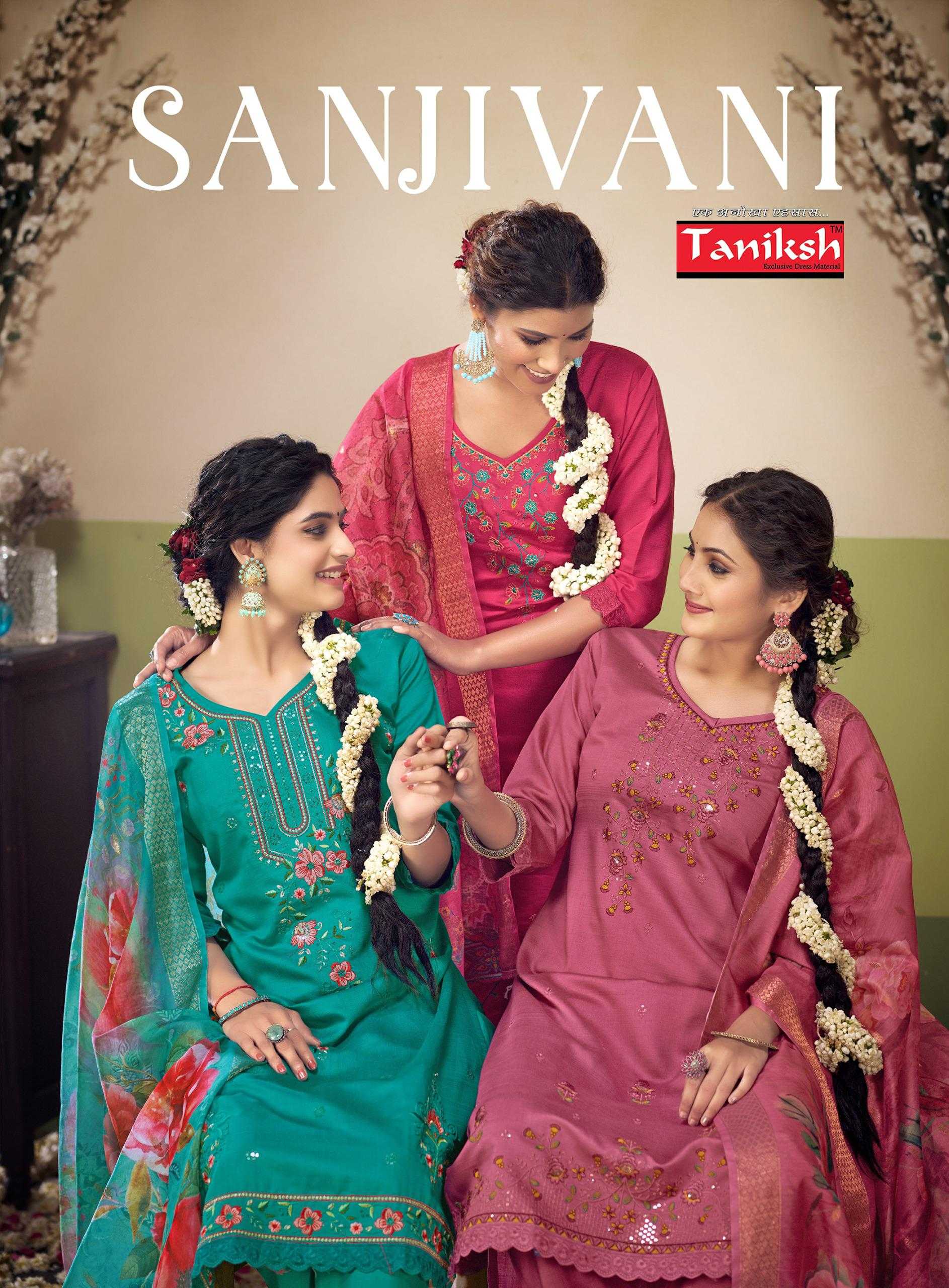 sanjivani vol 1 by taniksh amazing design cotton viscose full stitch salwar suit exports