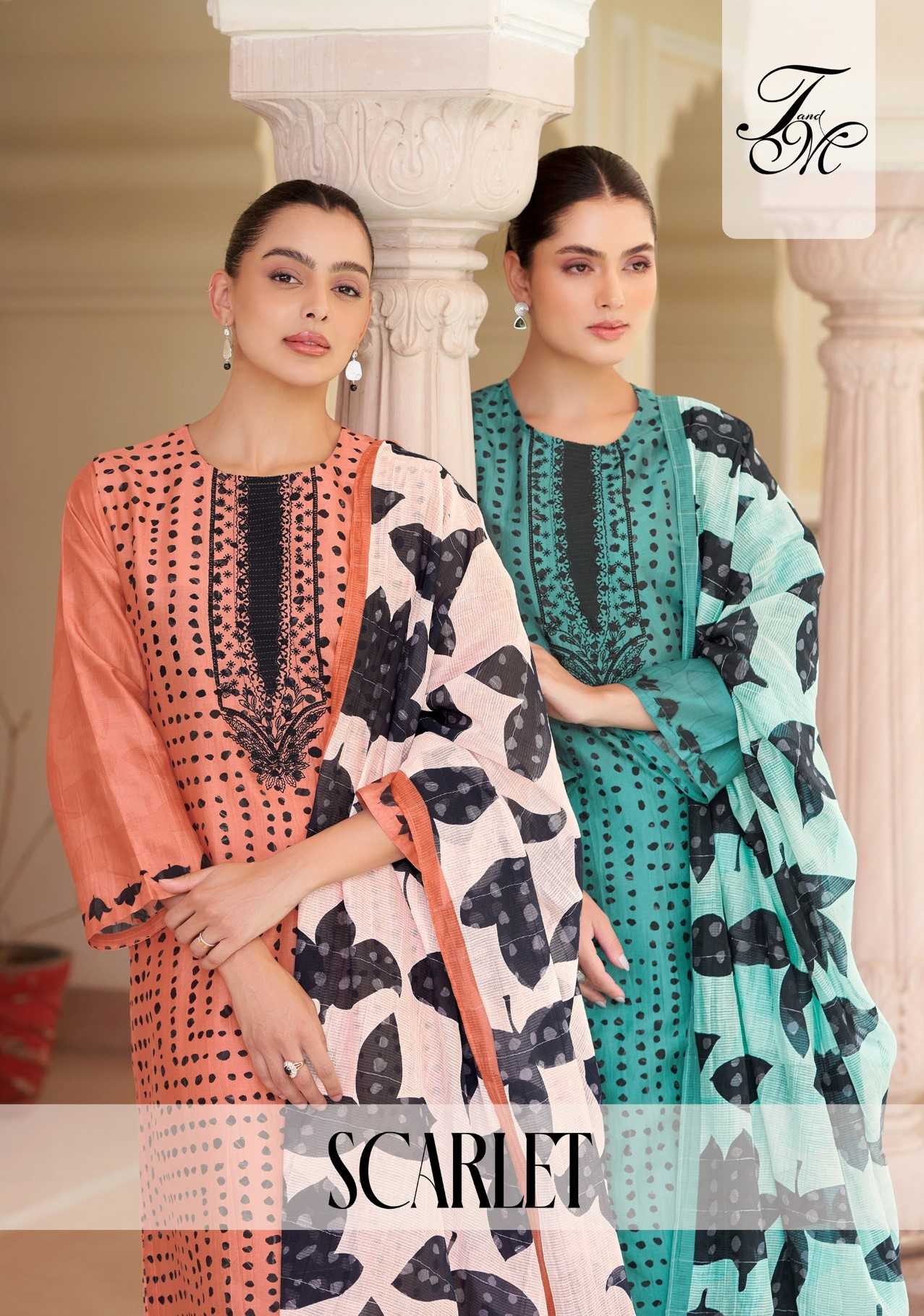 scarlet by sahiba trendy premium ethnic style pure chanderi salwar suit dress material