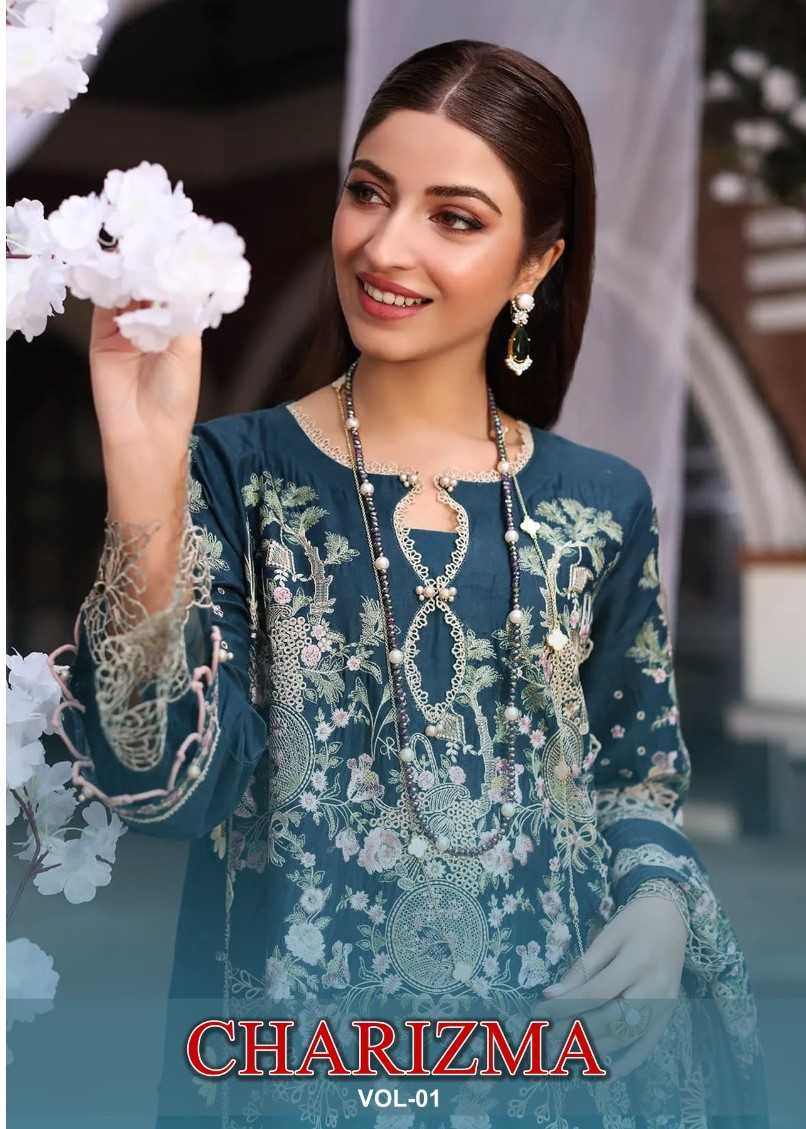 shraddha designer charizma vol 1 fancy comfortable cotton Pakistani salwar kameez 