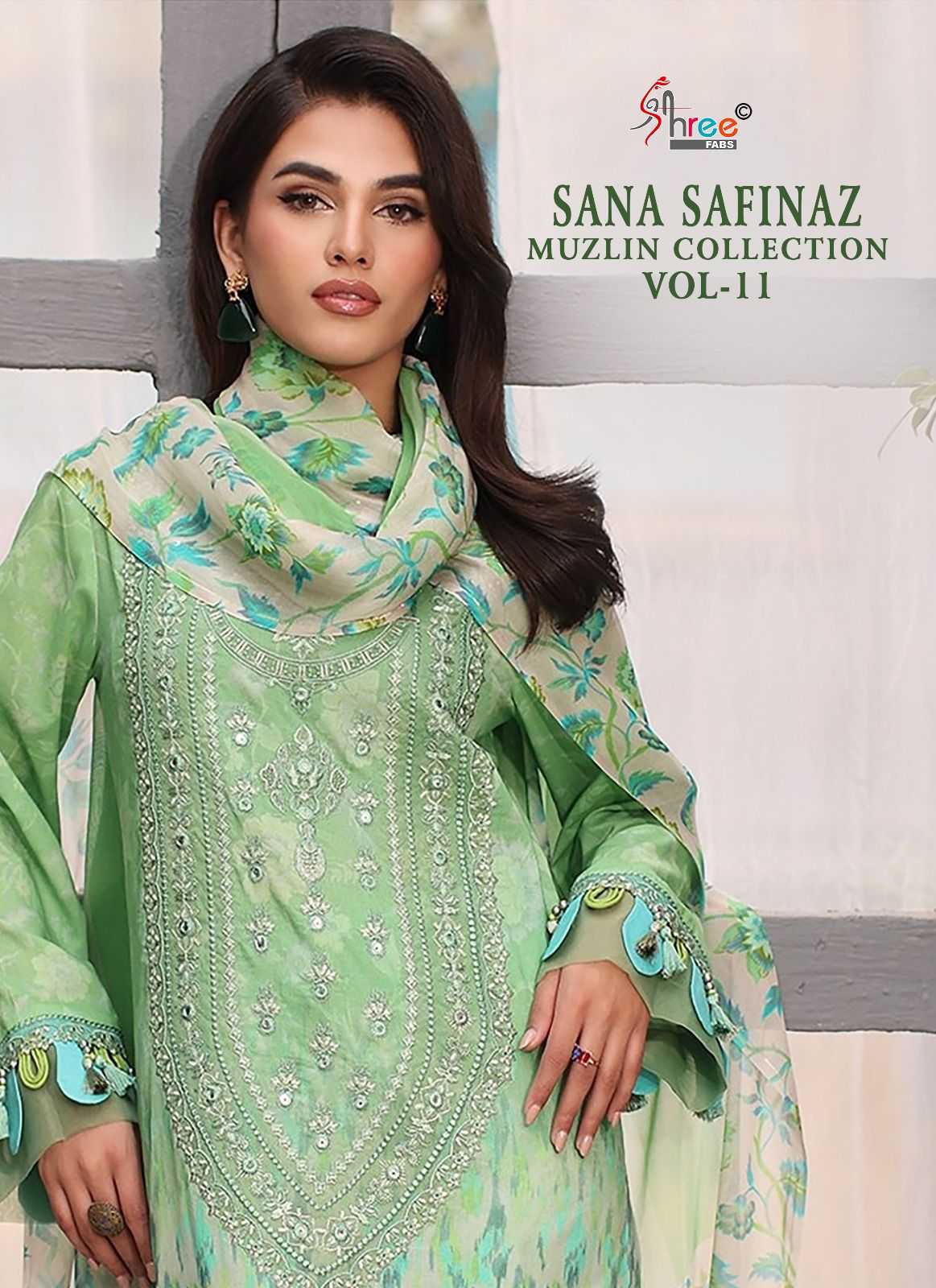 shree fabs sana safinaz muzlin collection vol 11 launch festival look pakistani salwar suit
