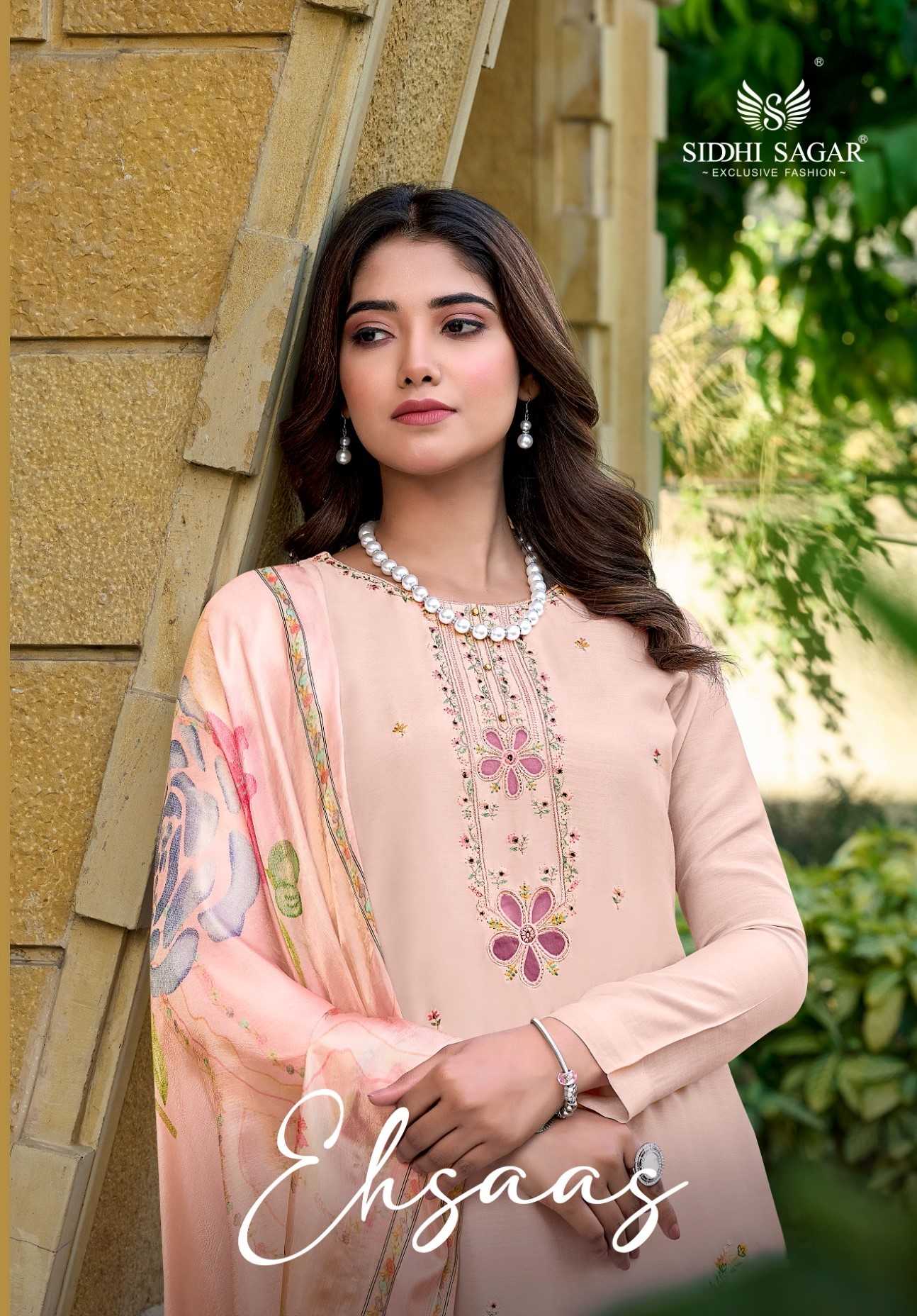 siddhi sagar ehsaas new launch exclusive design musline silk pakistani salwar suit