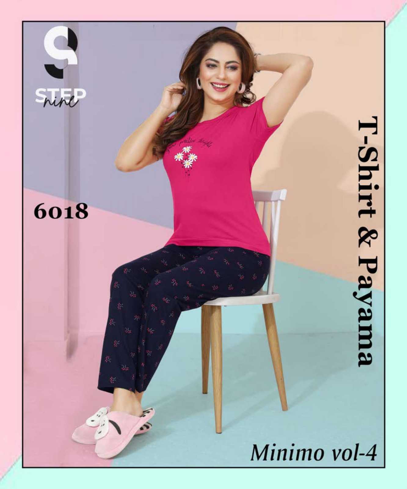 Step9 minimo vol 4 launch daily use cotton t shirt with payjama night wear