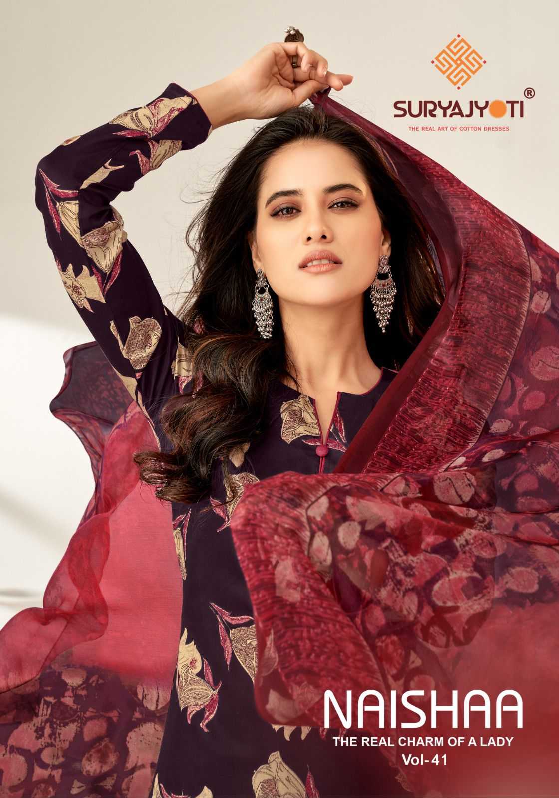 suryajyoti presents naishaa vol 41 trendy unstitch salwaar kameez 