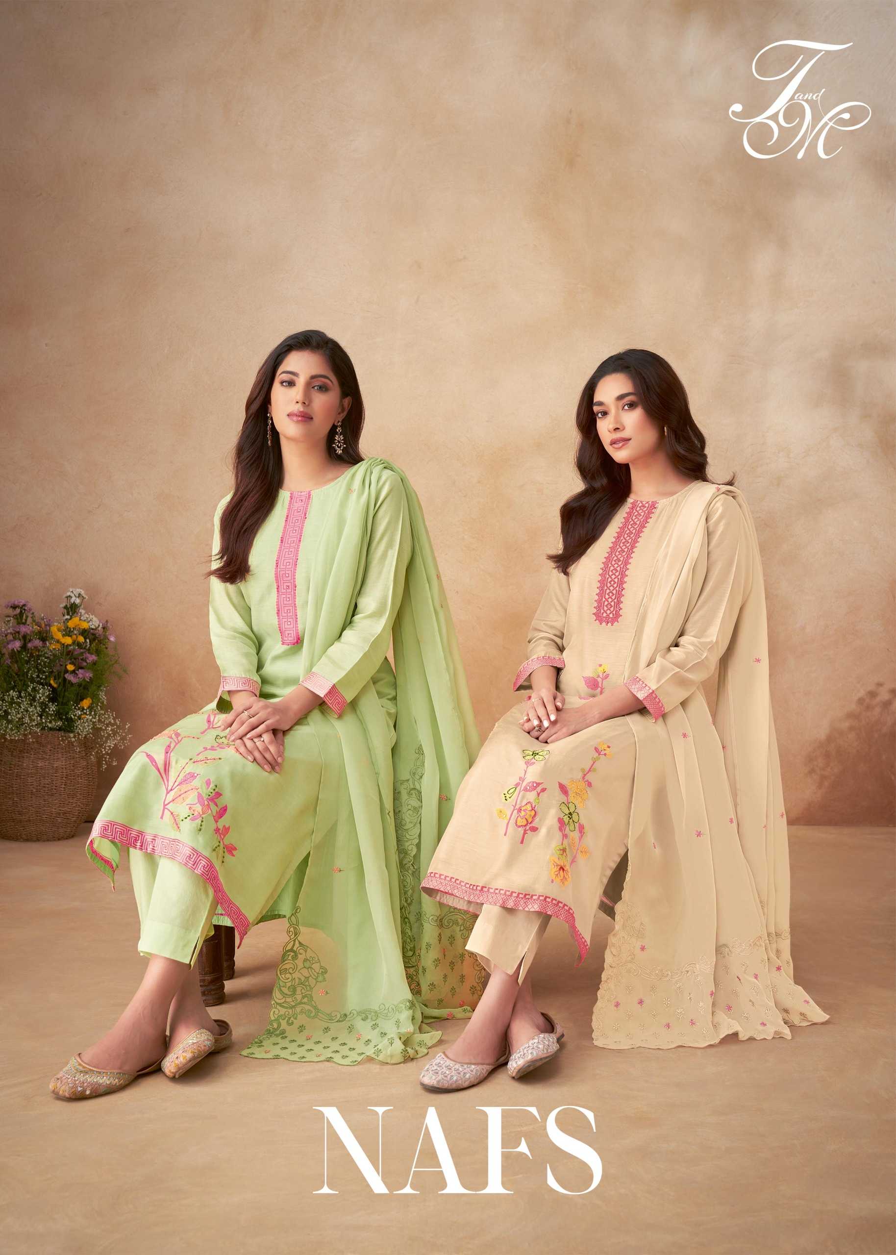 t&m nafs hit design fancy meenakar jacquard pakistani salwar suit exports