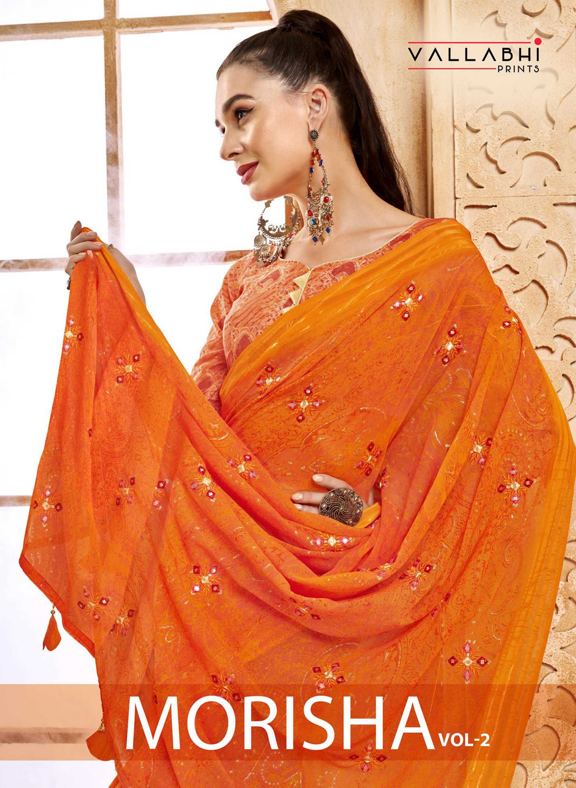 vallabhi prints morisha 2 fancy hit design saree online supplier