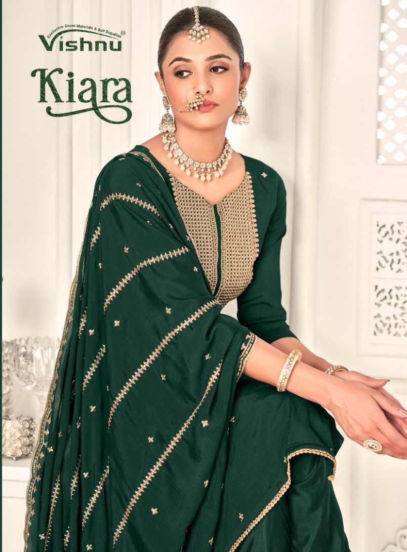 vishnu kiara chinnon silk dress upcoming with summer cool look 