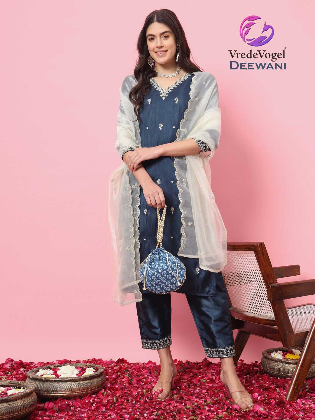vredevogel presents deewani hit design organza full stitch salwar kameez