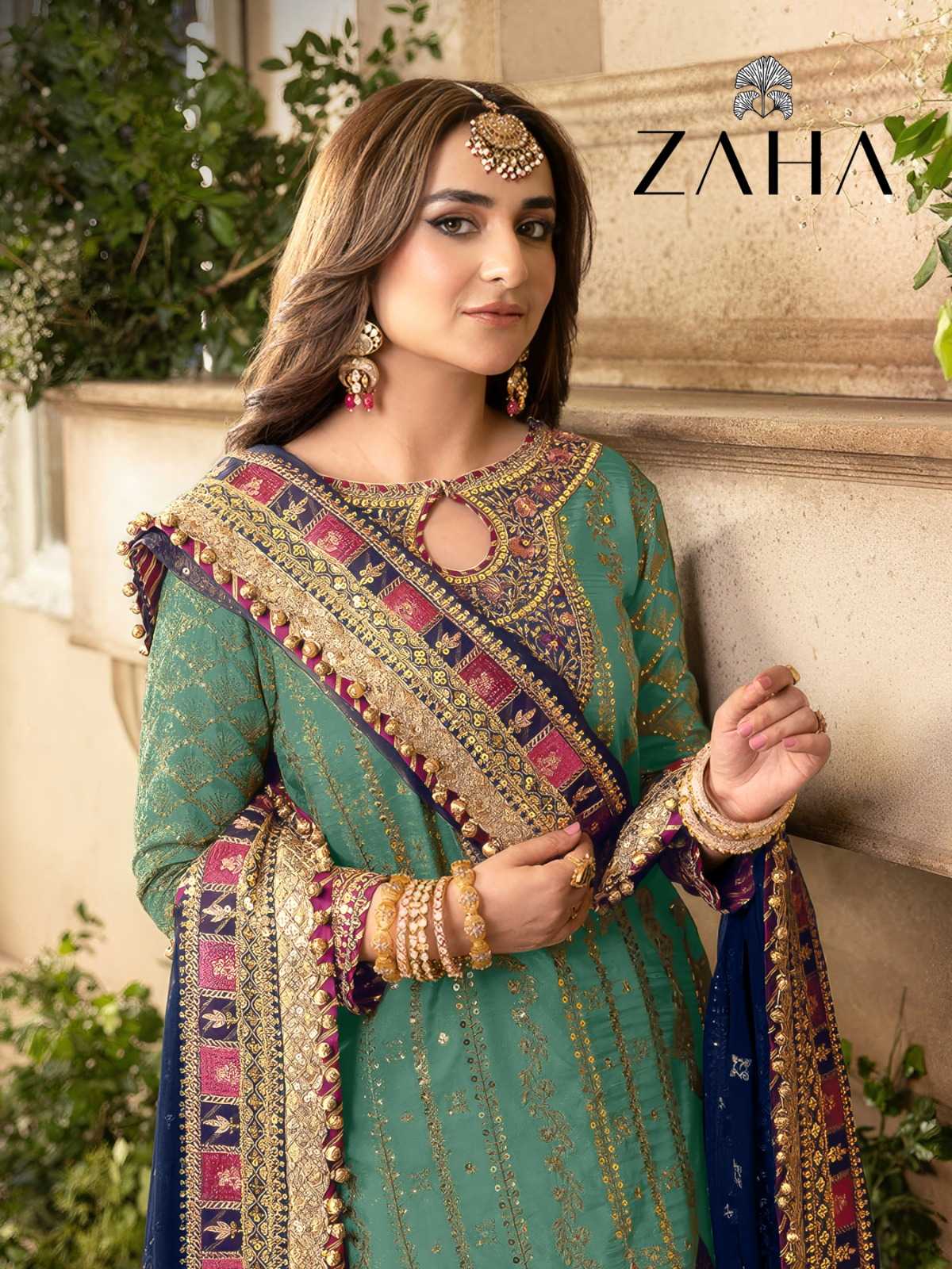 zoya vol 1 by zaha traditional look georgette morden pakistani salwar suit exports