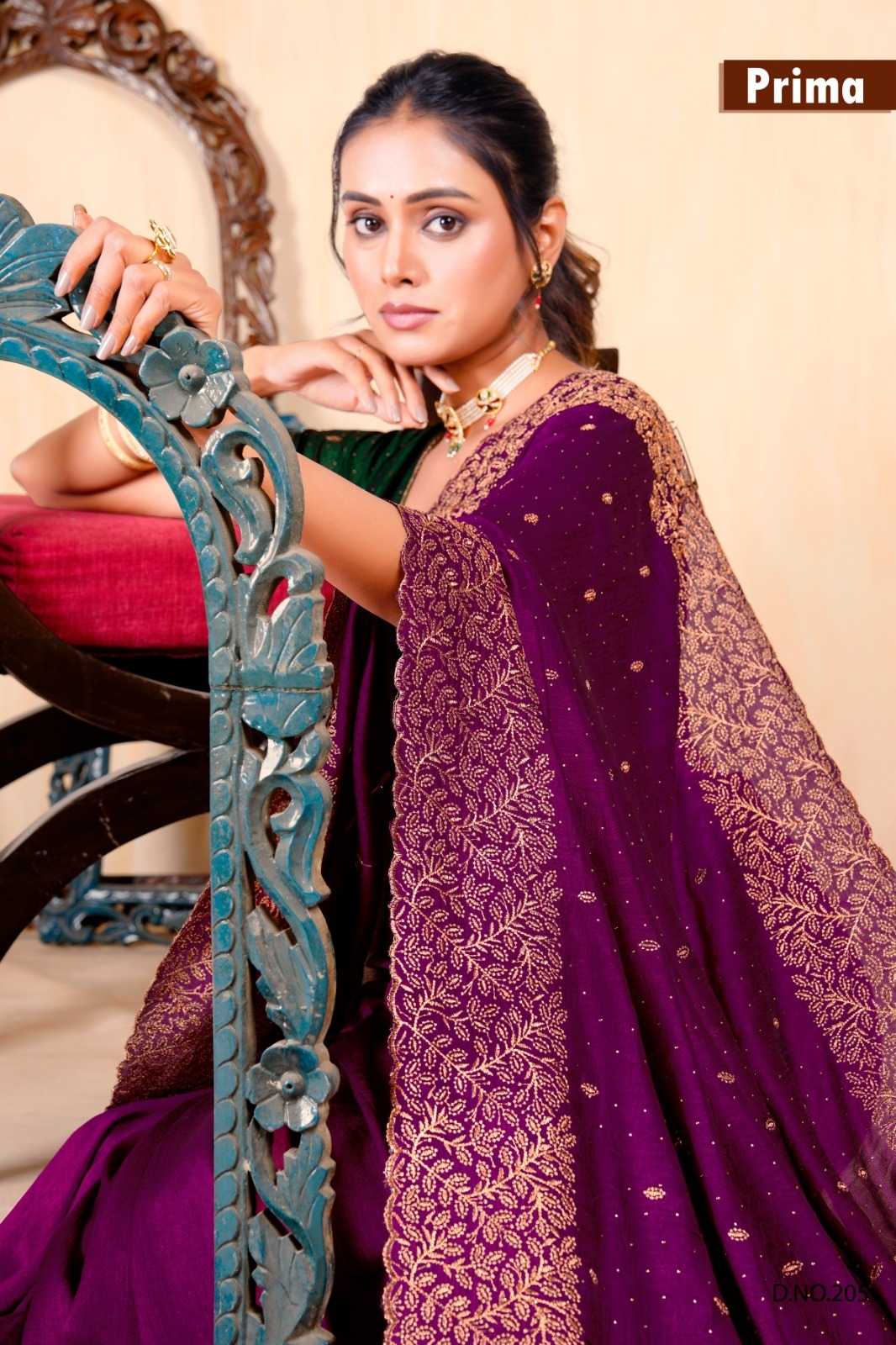 prima 201-205 hit design vichitra exclusive classy look saree with blouse 