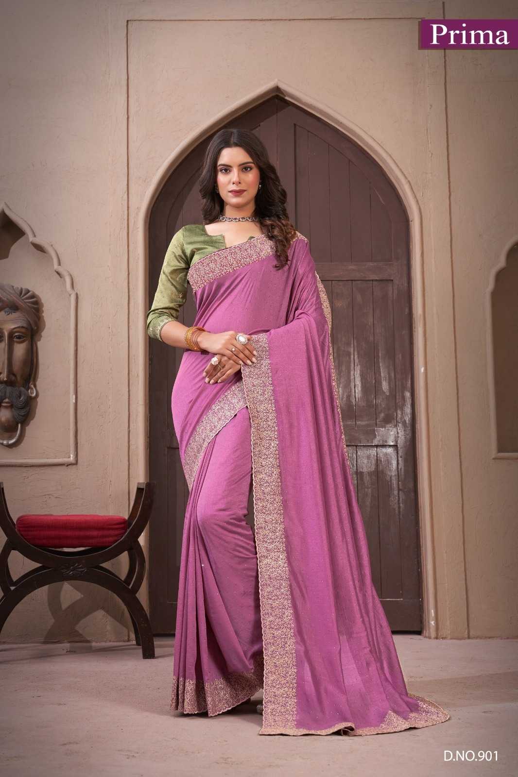prima by 901 to 908 stylish vichitra blooming traditional wear classic saree supplier  