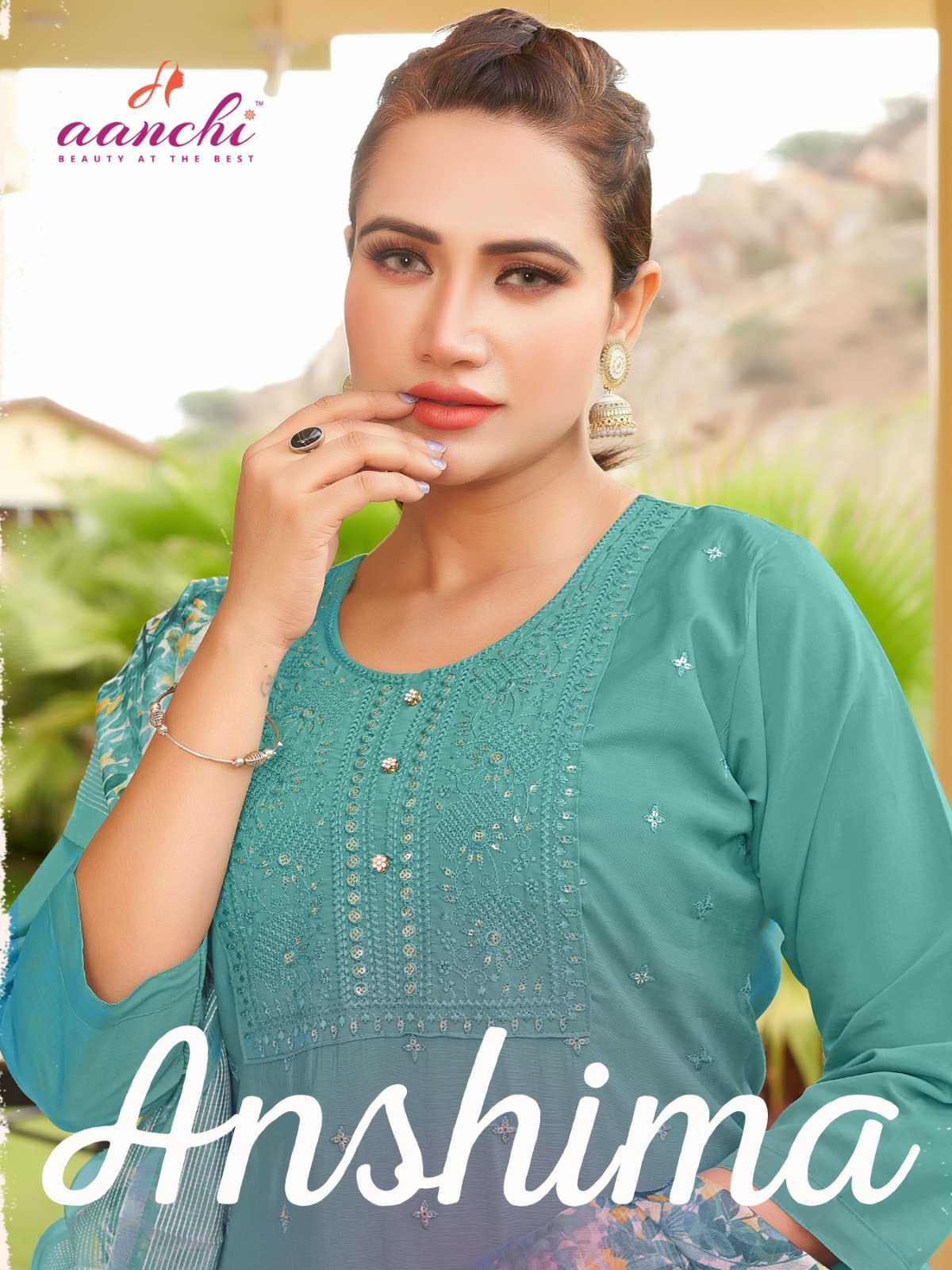 anshima by aanchi stylish outfit roman silk readymade lining and digital print salwar suit 