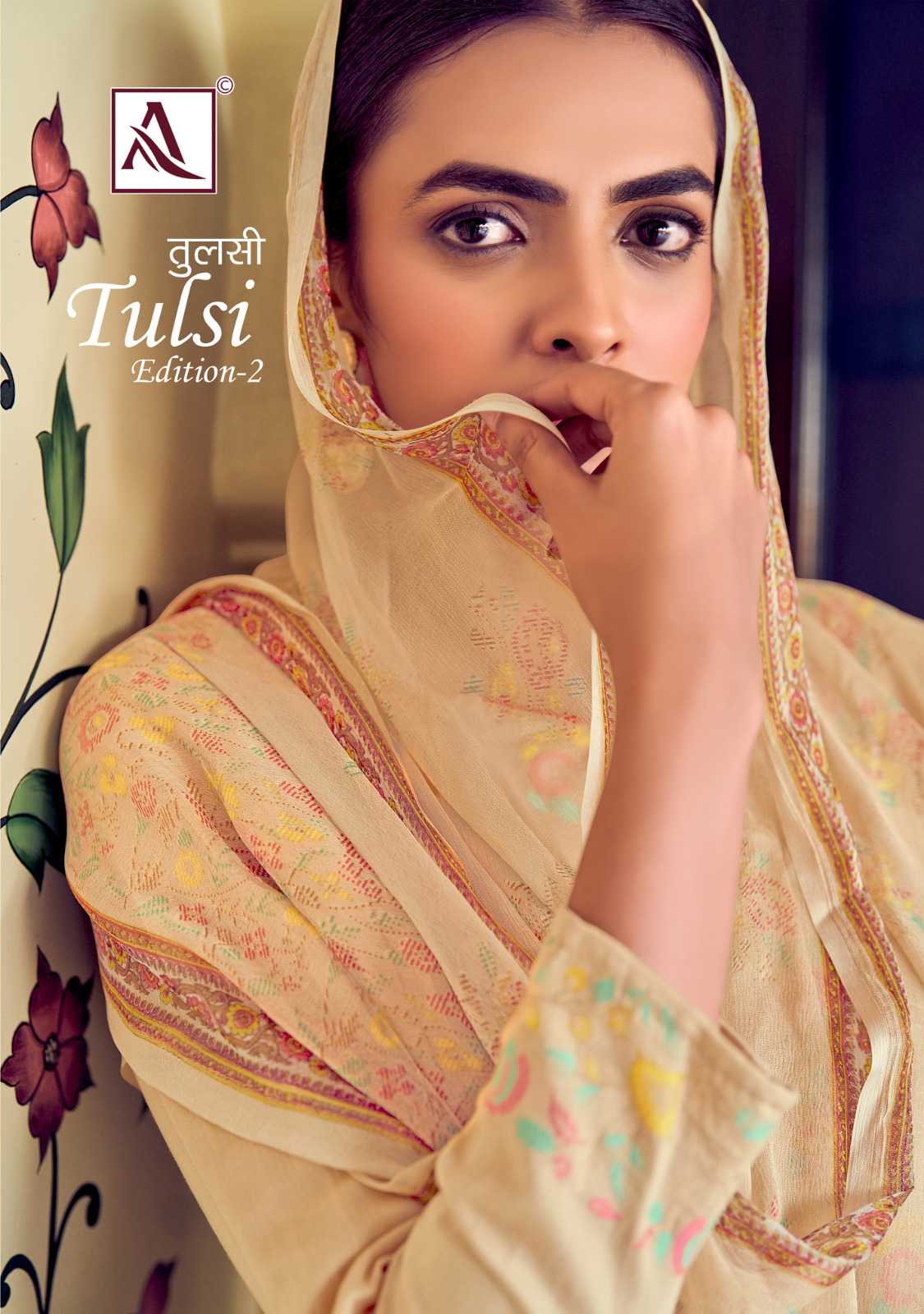 tulsi editon vol 2 by alok cotton traditional wear jacquard amazing look pakistani salwar kameez 