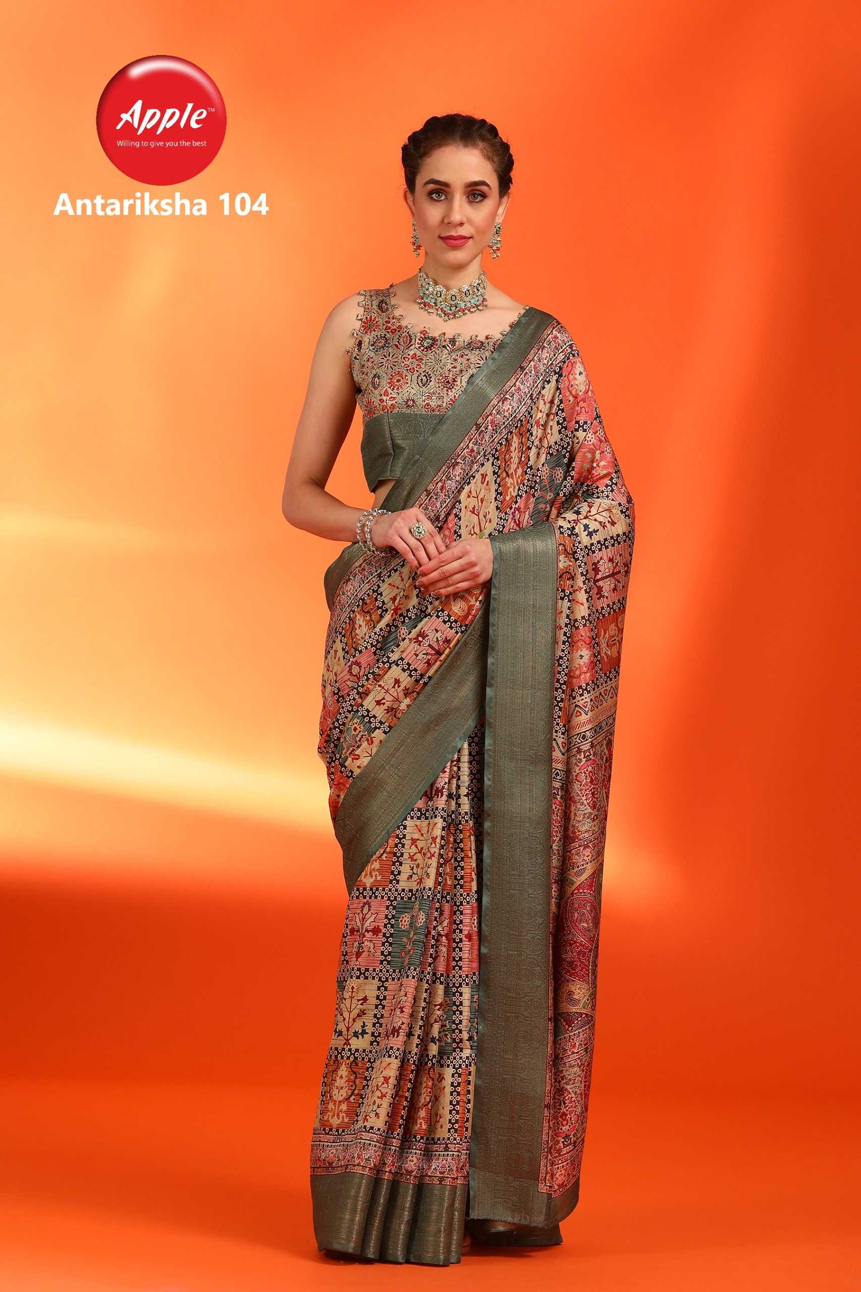 apple launch antariksha vol 1 amazing look dolla jacquard fancy saree exports 