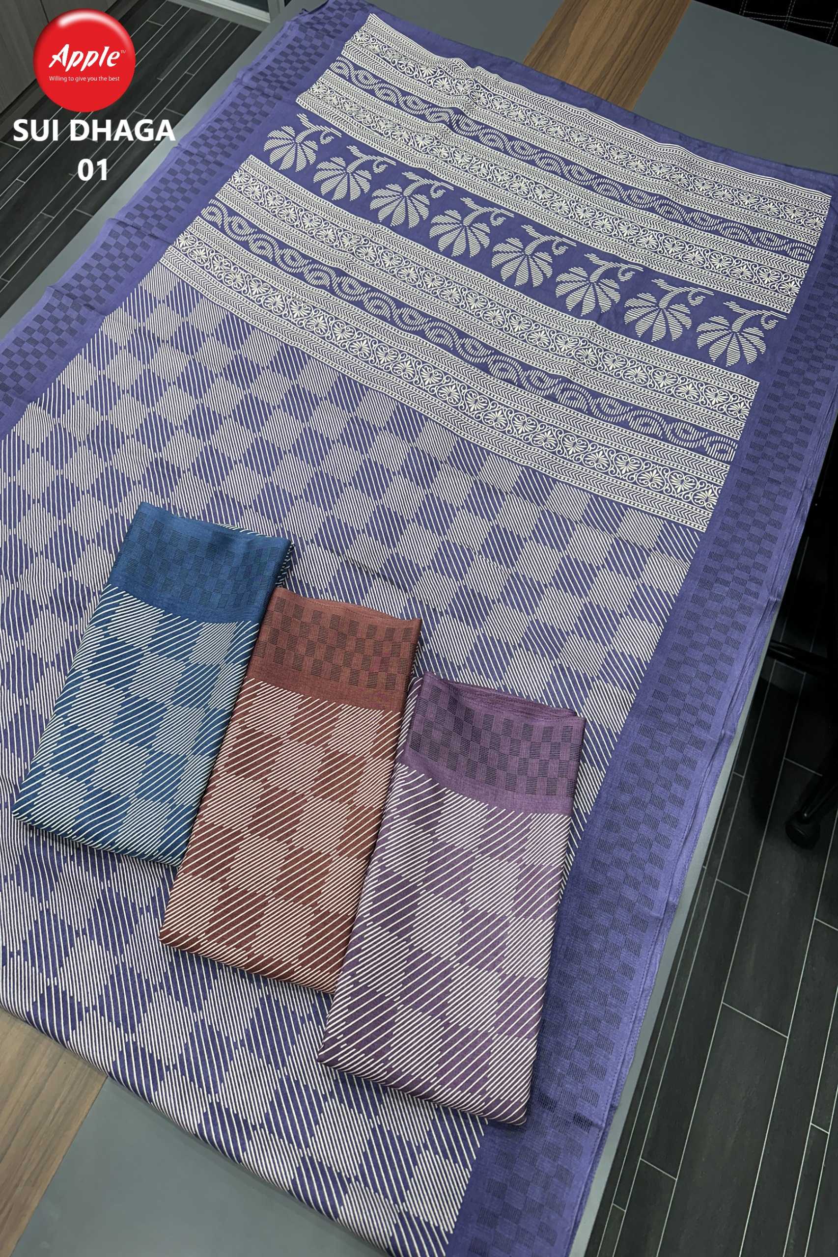 sui dhaga vol 1 by apple amazing design manipuri silk 4 colour matching saree exports