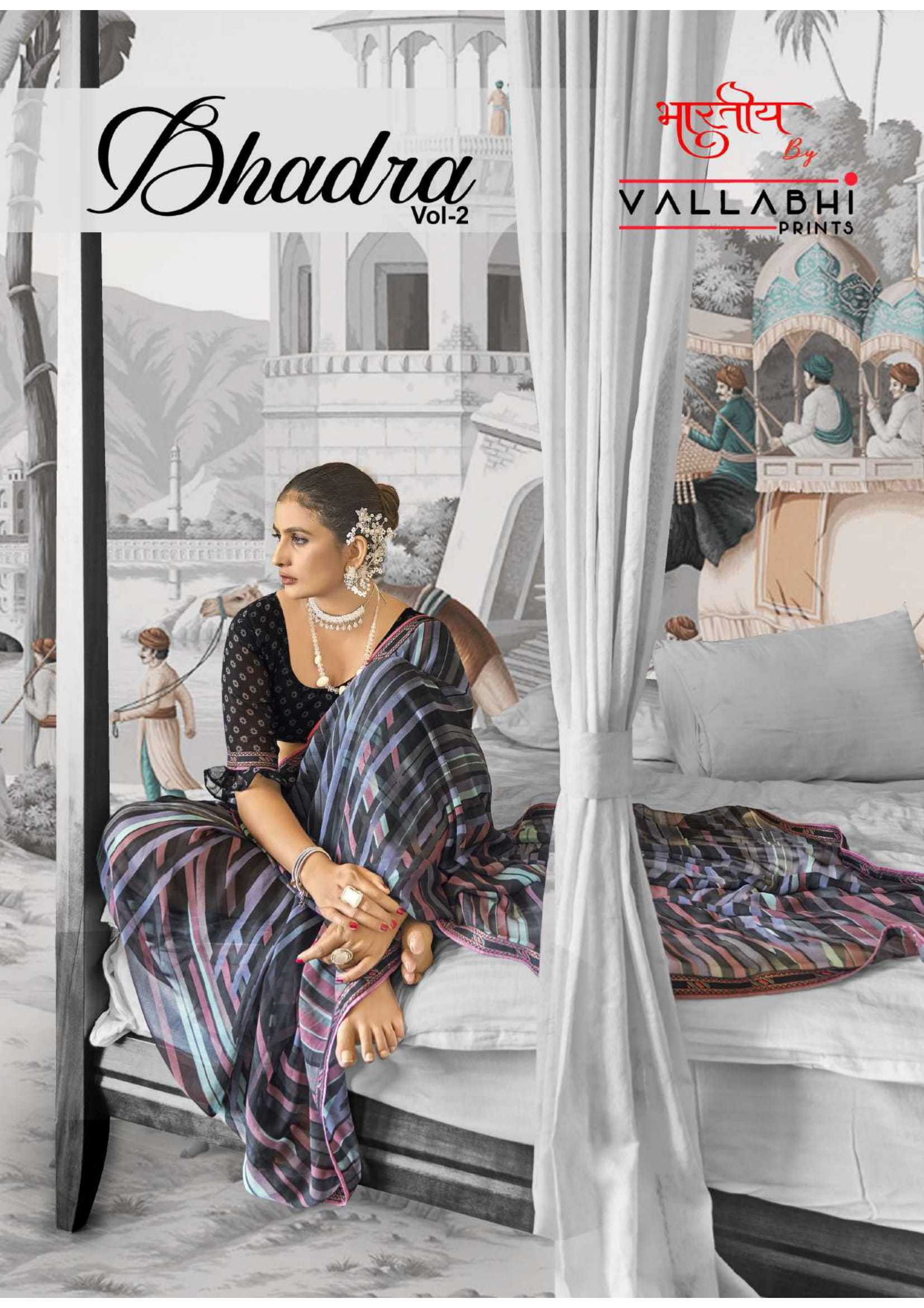 vallabhi prints bhadra vol 2 161008-161013 beautiful look georgette saree exports