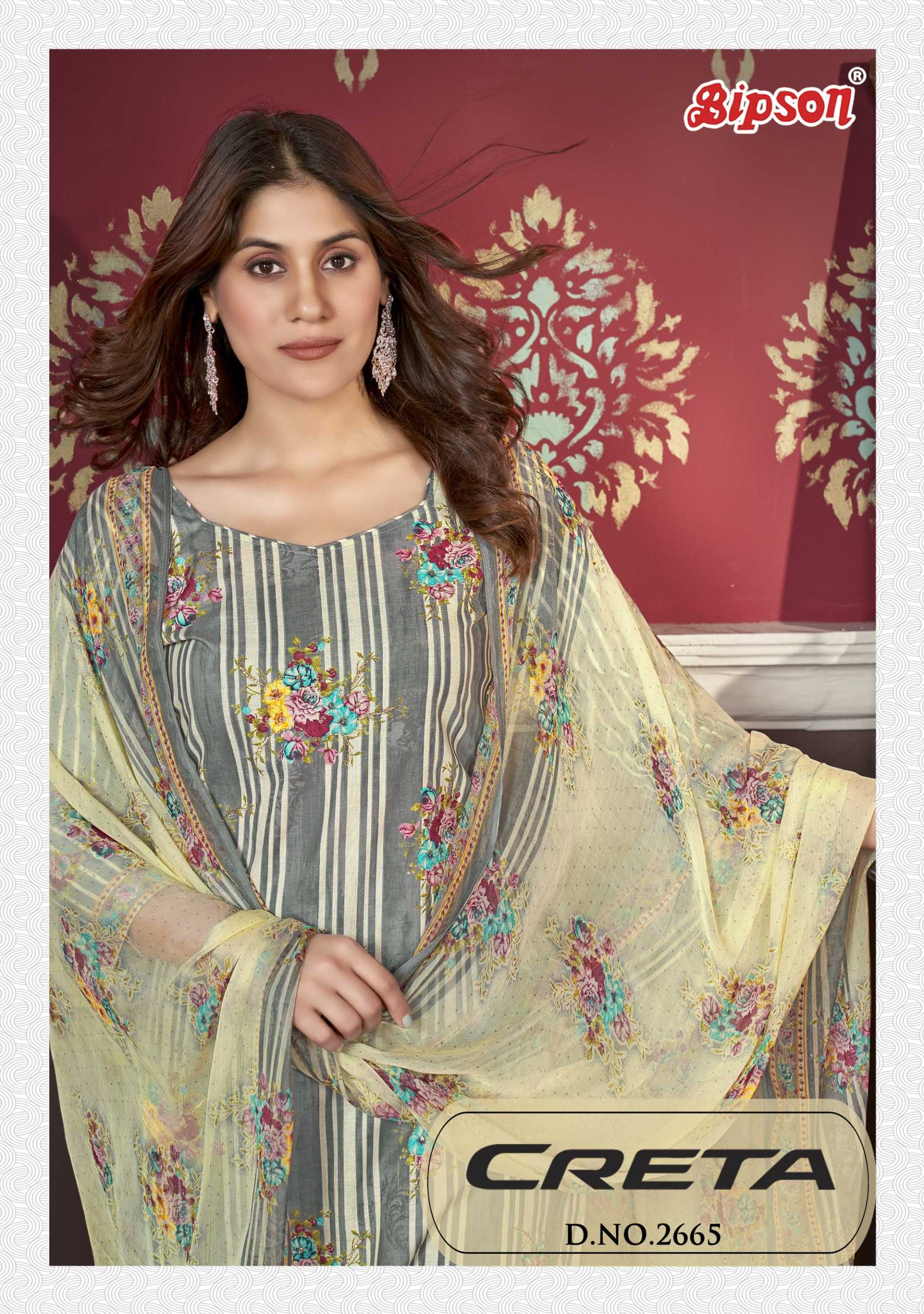 creta 2665 by bipson prints super hit design cotton print salwar kameez material