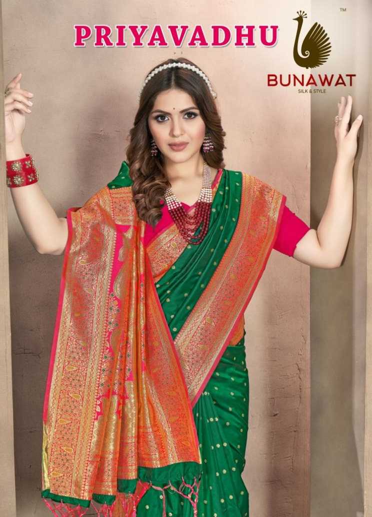 PRIYA VADHU BY BUNAWAT FESTIVAL SESSION WEAR SAREES
