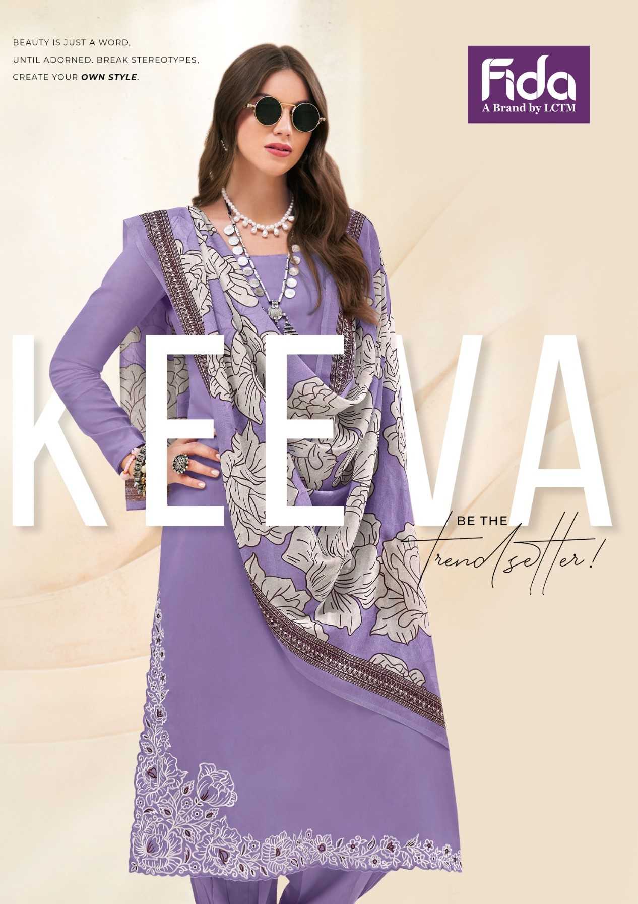 fida presents keeva traditional wear cotton modern pakistani kurti pant with dupatta 