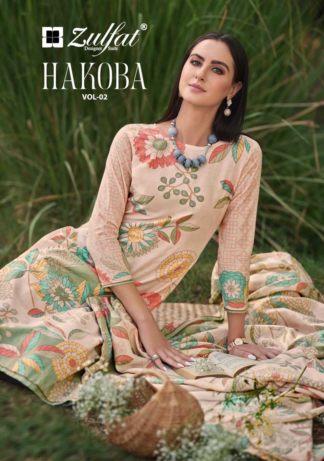 zulfat designer hakoba 2 cotton modal pakistani stylish salwar suit