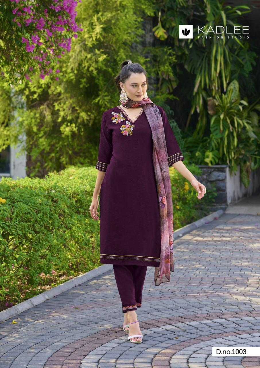 nazakat by kadlee readymade big size viscose weaving pattern fashionable design salwar kameez 