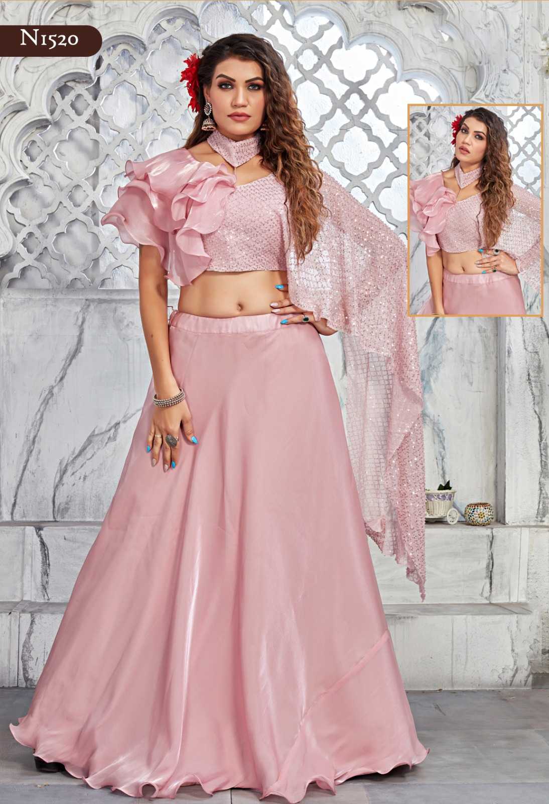 nimaya dhravini by mahotsav exclusive design party wear lehenga choli exports 