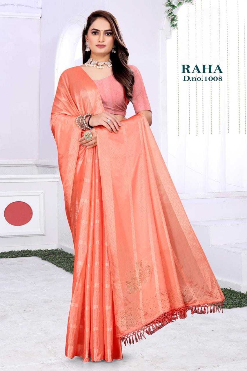 RAHA  BY PR 9STAR NEW LUNCHING CHINON PREMIUM FABRICS SUPER HIT COLLECTION SAREES