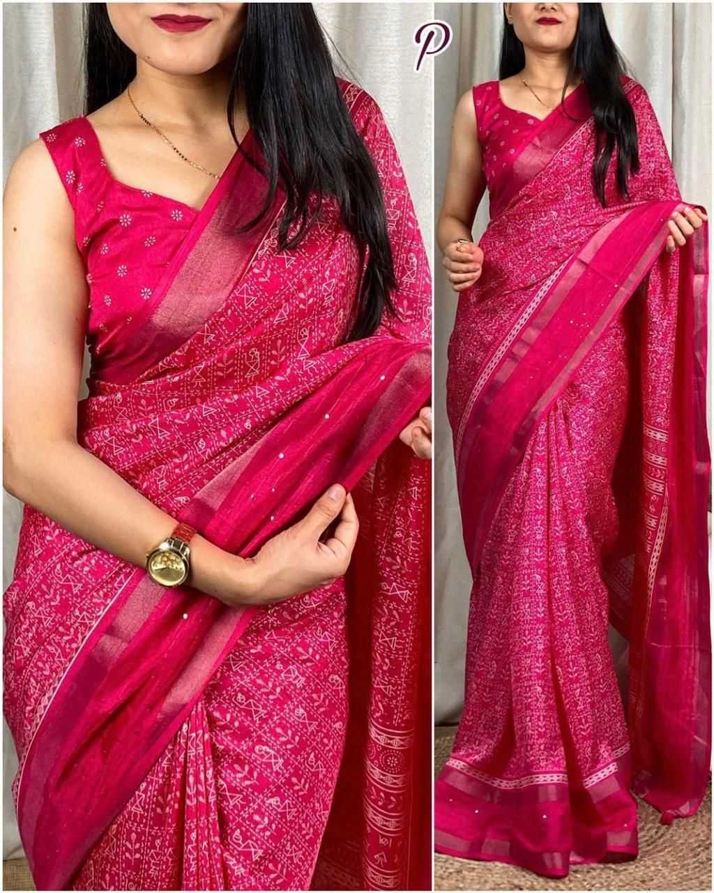 pr dola sequence new trendy design colour addition festive saree with blouse