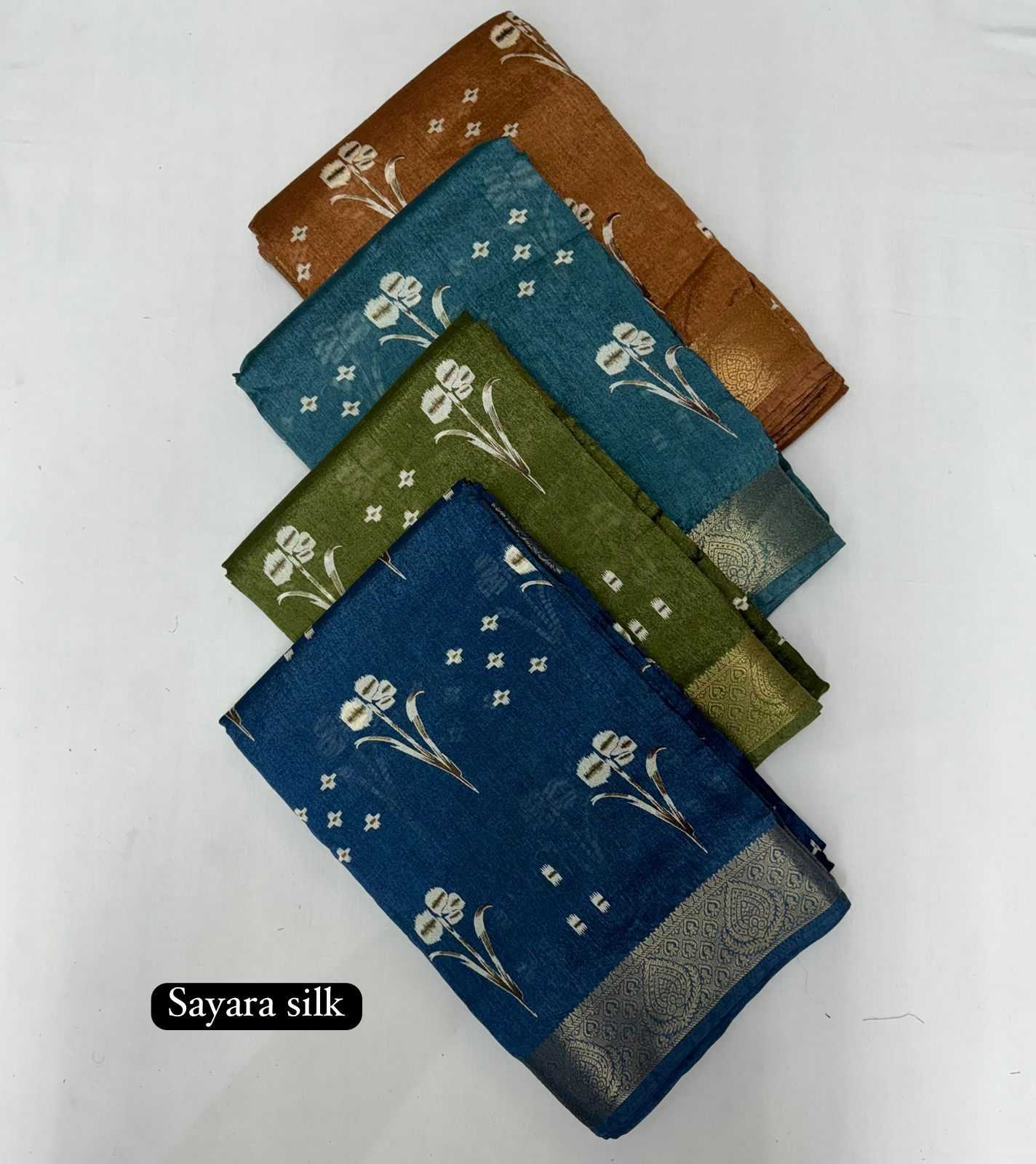 pr sayara silk jari jacquard cotton stylish comfy wear regular use saree wholesaler