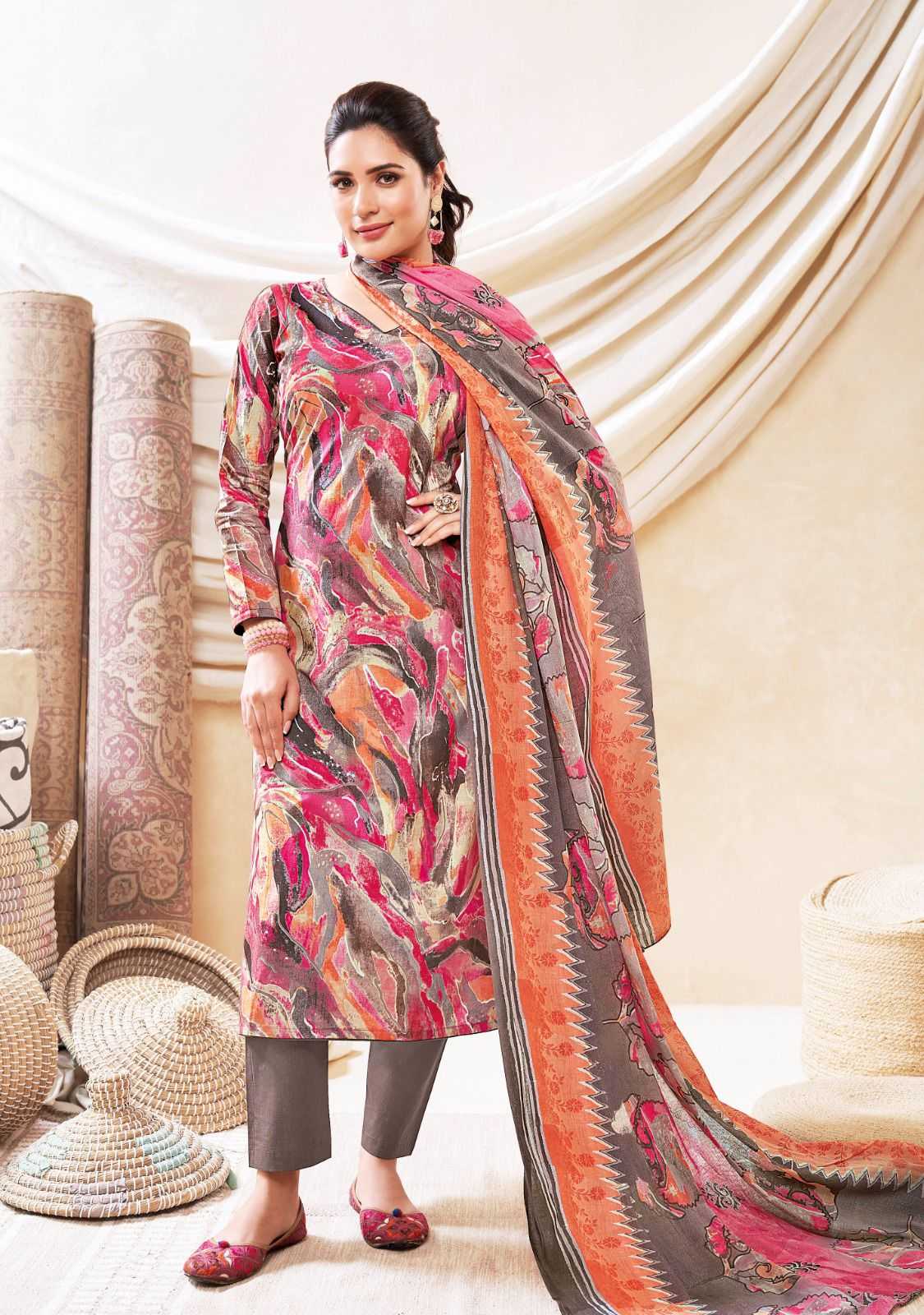 prerna vol 1 by suryajyoti beautiful look pure lawn printed salwar kameez material