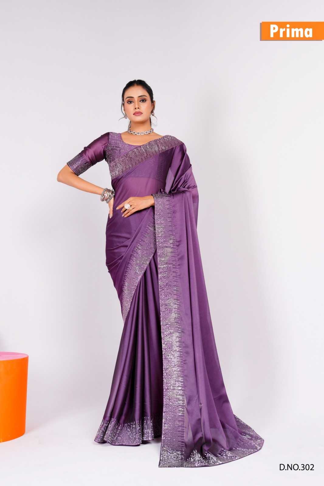 prima 301-305 black rangoli stylish preety look saree supplier 