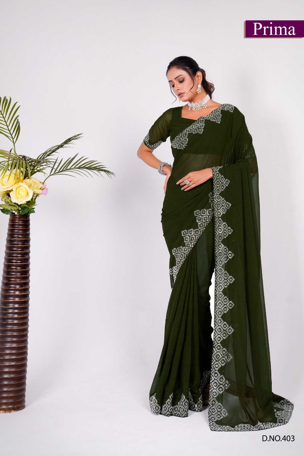 401 to 408 by prima new launch zomato traditional wear saree with blouse festive collection 