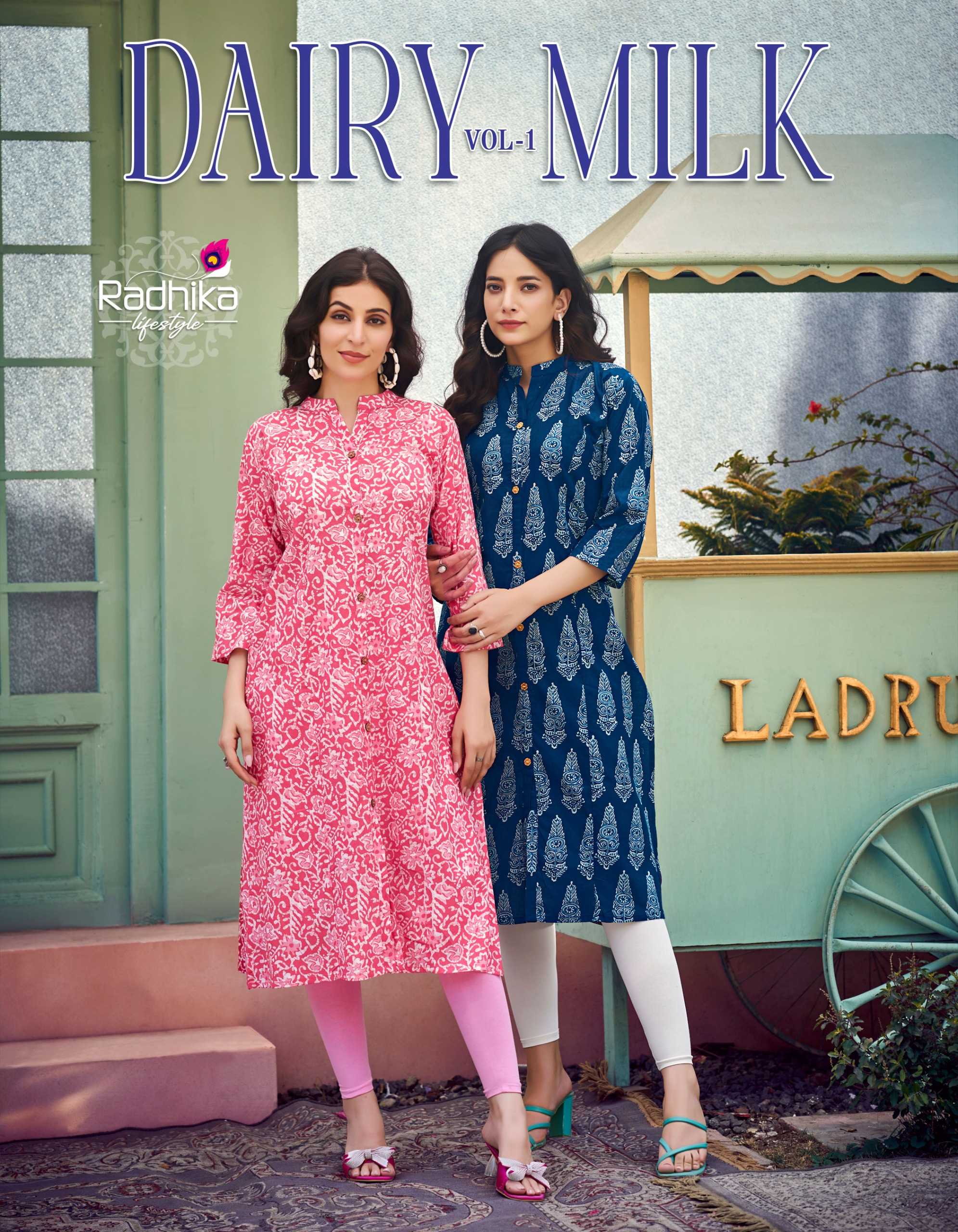 dairy milk vol 1 by radhika lifestyle readymade big size trendy classic outfit pocket style aline kurti 