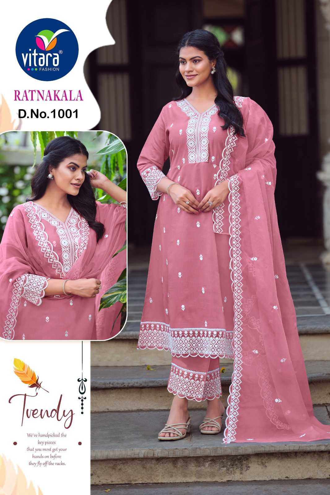 ratankala by vitara fashion super hit design roman silk full stitch kurti bottom with dupatta 