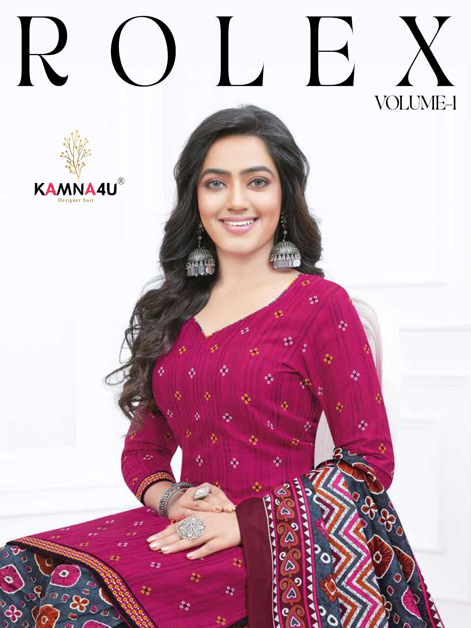 kamna4u by rolex vol 1 launch cotton linning full stitch big size patiyala top pant dupatta 