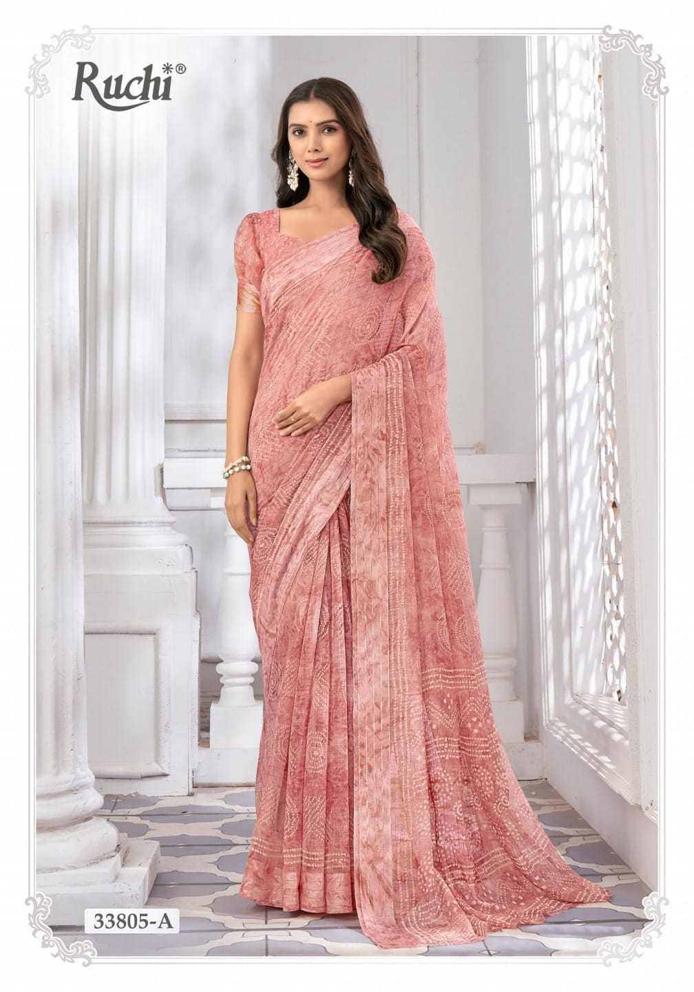 vidhya vol 3 by ruchi fancy classic look soft linen saree with blouse 