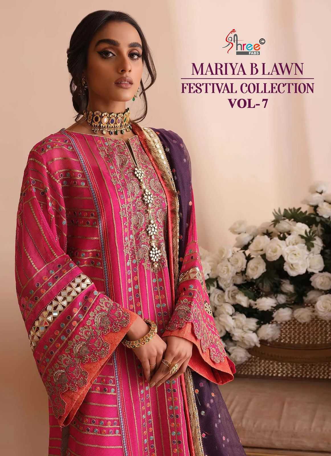 shree fabs mariya b festival lawn collection vol 7 ethnic style cotton pakistani salwar kameez 