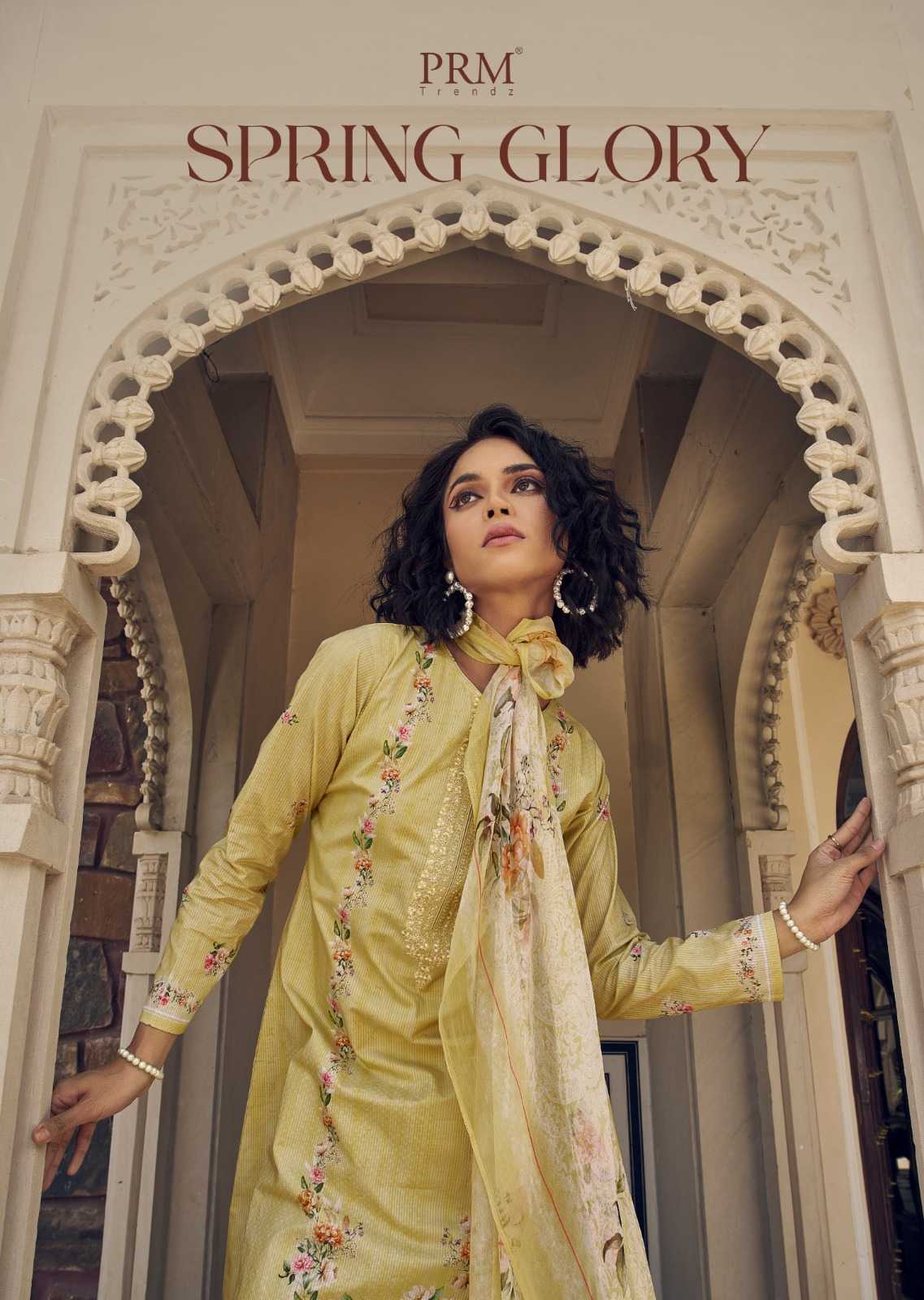 spring glory by prm trendz lawn cotton festive wear pakistani salwar suit exports