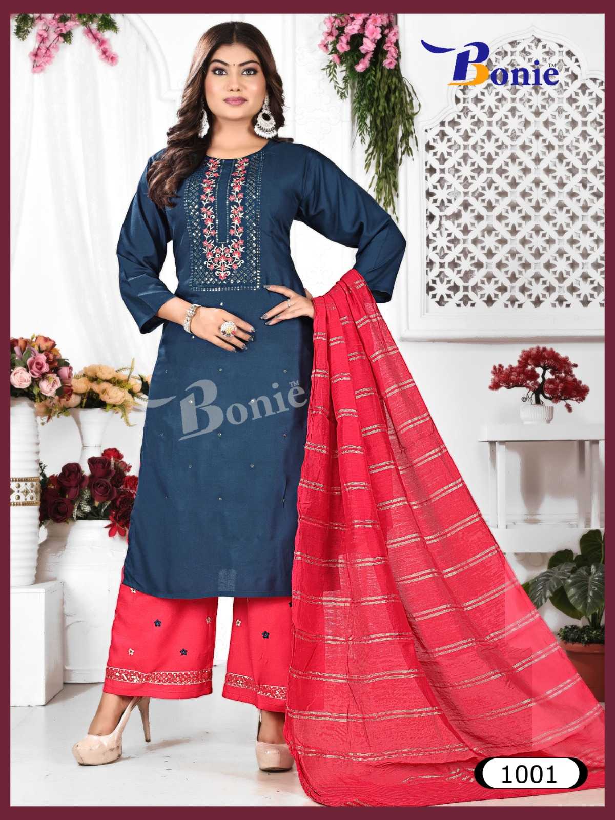 stuti vol 5 by bonie latest ethnic design sequence work full stitch salwar kameez