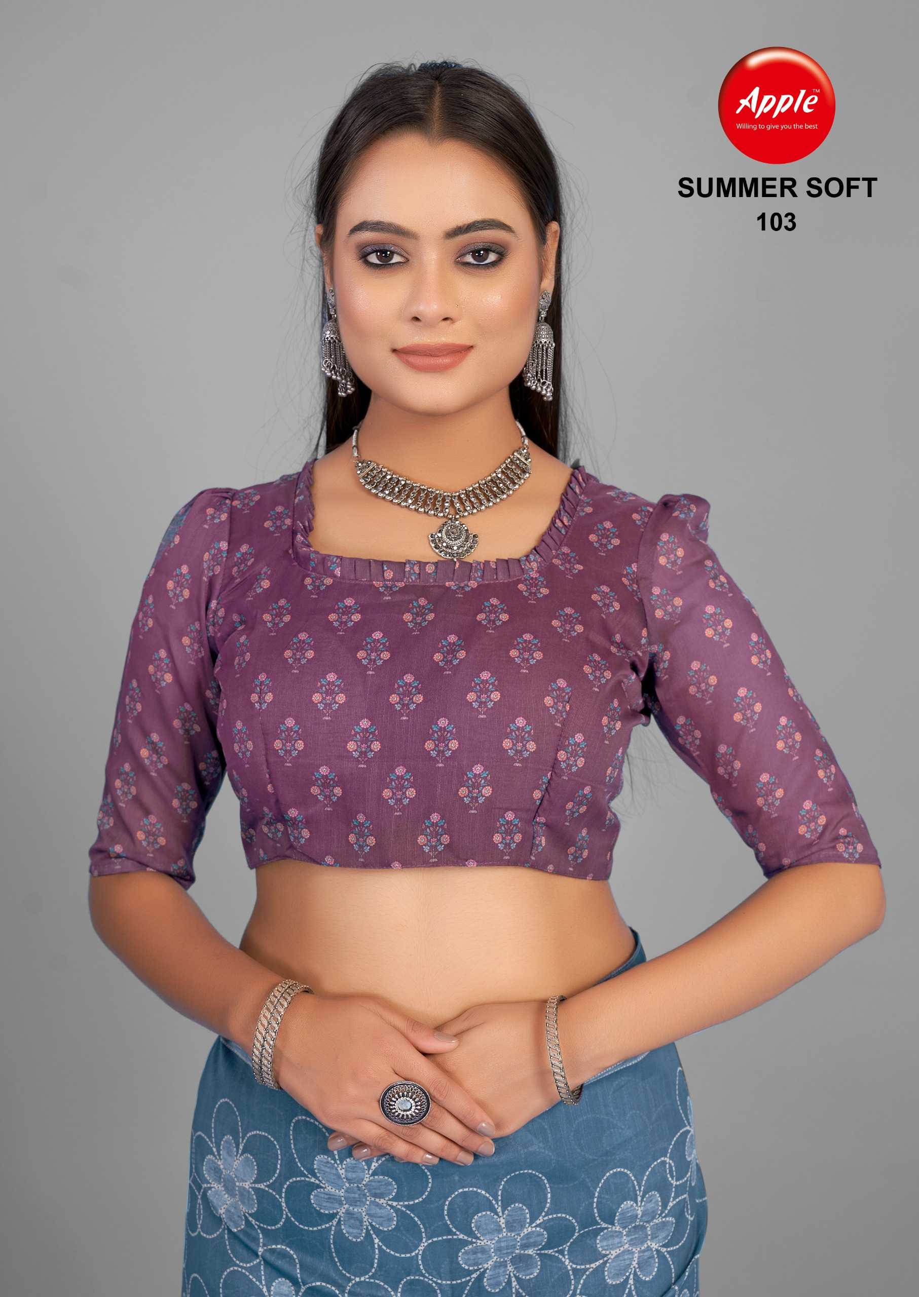 summer soft vol 1 by apple new design linen festive saree collection exports 